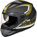 Buy FULL FACE HELMET SHIFTER D1 DECOR D1 MATT BLACK N3 STUDDS on 0 % discount