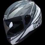 Buy FULL FACE HELMET SHIFTER D3 DECOR MATT GREY N6 (570MM) STUDDS on 0 % discount