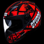 Buy FULL FACE HELMET SHIFTER D4 DECOR D4 MATT BLACK N2 RED (570MM) STUDDS on 0 % discount
