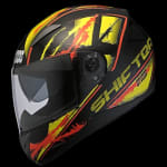 Buy FULL FACE HELMET SHIFTER D5 DECOR YELLOW N5 (600MM) STUDDS on 0 % discount