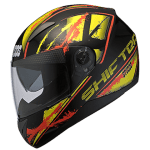 Buy FULL FACE HELMET SHIFTER D5 DECOR YELLOW N5 STUDDS on 0 % discount