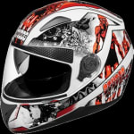 Buy FULL FACE HELMET SHIFTER D7 DECOR WHITE N10 (600MM) STUDDS on 0 % discount