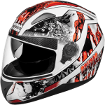 Buy FULL FACE HELMET SHIFTER D7 DECOR WHITE N10 STUDDS on 0 % discount