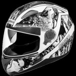Buy FULL FACE HELMET SHIFTER D7 DECOR WHITE N4 (580MM) STUDDS on 0 % discount