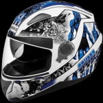 Buy FULL FACE HELMET SHIFTER D7 DECOR WHITE N1 (570MM) STUDDS on 0 % discount