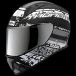 Buy FULL FACE HELMET THUNDER D1 DECOR MATT BLACK N4 (600MM)  STUDDS on 0 % discount