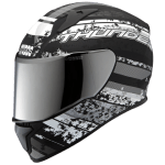 Buy FULL FACE HELMET THUNDER D1 DECOR MATT BLACK N4  STUDDS on 0 % discount