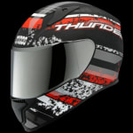 Buy FULL FACE HELMET THUNDER D1 DECOR MATT BLACK N2  (600MM) STUDDS on 0 % discount