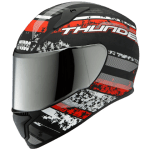 Buy FULL FACE HELMET THUNDER D1 DECOR MATT BLACK N2  STUDDS on 0 % discount