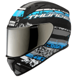 Buy FULL FACE HELMET THUNDER D1 DECOR MATT BLACK N1  STUDDS on 0 % discount