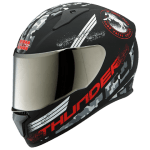 Buy FULL FACE HELMET THUNDER D2 DECOR MATT BLACK N2  STUDDS on 0 % discount