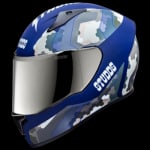 Buy FULL FACE HELMET THUNDER D5 DECOR  MATT BLUE N1 BLUE (580MM) STUDDS on 0 % discount