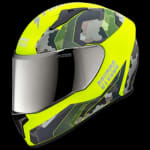 Buy FULL FACE HELMET THUNDER D5 DECOR MATT NEON YELLOW N5 YELLOW (580MM) STUDDS on 0 % discount