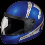 Buy FULL FACE HELMET ULTRA FLAME BLUE (580MM) STUDDS on 0 % discount