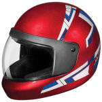 Buy FULL FACE HELMET ULTRA CHERRY RED STUDDS on 0 % discount