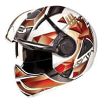 Buy HELMET DOWNTOWN FULL FACE D3 DECOR WHITE N12 STUDDS on 25.00 % discount