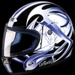 Buy FULL FACE HELMET BRAVO DECOR  D3 BLACK N1 (580MM) STUDDS on 0 % discount