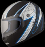 Buy FULL FACE HELMET BRAVO DECOR KNIGHT MATT BLACK N1 (570MM) STUDDS on 0 % discount
