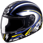 Buy FULL FACE HELMET CHROME D1 DECOR STUDDS on 0 % discount