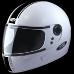 Buy FULL FACE HELMET CHROME ECO WHITE (600MM)  STUDDS on 0 % discount