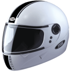 Buy FULL FACE HELMET CHROME ECO WHITE STUDDS on 0 % discount