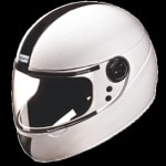 Buy FULL FACE HELMET CHROME ELITE WHITE (570MM) STUDDS on 0 % discount