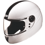 Buy FULL FACE HELMET CHROME ELITE WHITE STUDDS on 0 % discount