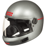 Buy FULL FACE HELMET PREMIUM VENT SILVER GREY STUDDS on 0 % discount