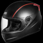 Buy FULL FACE HELMET PROFESSIONAL BLACK WITH RED STRIPS (580MM) STUDDS on 0 % discount