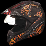 Buy OFF ROAD FULL FACE HELMET MOTOCROSS D1 DECOR WITH VISOR MATT BLACK N12 (600MM) STUDDS on 0 % discount