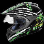Buy OFF ROAD FULL FACE HELMET MOTOCROSS D5 DECOR WITH VISOR  BLACK N3 (600MM) STUDDS on 0 % discount