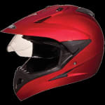 Buy OFF ROAD FULL FACE HELMET MOTOCROSS WITH VISOR CHERRY RED (580MM) STUDDS on 0 % discount