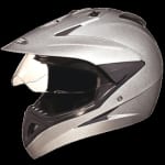 Buy OFF ROAD FULL FACE HELMET MOTOCROSS WITH VISOR SILVER GREY (580MM) STUDDS on 0 % discount