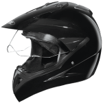 Buy OFF ROAD FULL FACE HELMET MOTOCROSS WITH VISOR BLACK STUDDS on 0 % discount