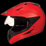 Buy OFF ROAD FULL FACE HELMET MOTOCROSS WITH VISOR MATT RED (570MM) STUDDS on 0 % discount