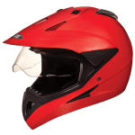 Buy OFF ROAD FULL FACE HELMET MOTOCROSS WITH VISOR MATT RED STUDDS on 0 % discount