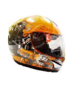 Buy THH - Full Face Helmet - Bull Dog (Orange) [Standard Size : 57 - 59 cms] on 0 % discount