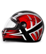 Buy Vega - Full Face Helmet - Formula HP Moto Craft ( Black Base with Red Graphics) on 0 % discount