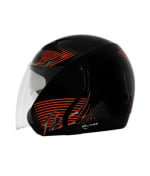 Buy Vega full face Helmet - Eclipse Killer (Dull Black Base With Orange Graphics) on 0 % discount