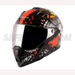 Buy FULL FACE HELMET STORM ATOMIC BLACK ORANGE HELMET (L) VEGA on 0 % discount