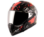 Buy FULL FACE HELMET STORM ATOMIC BLACK RED HELMET (M) VEGA on 0 % discount