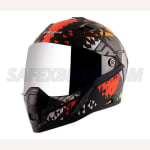 Buy FULL FACE HELMET STORM ATOMIC DULL BLACK ORANGE HELMET (M) VEGA on 0 % discount