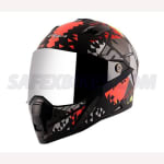 Buy FULL FACE HELMET STORM ATOMIC DULL BLACK RED HELMET (L) VEGA on 0 % discount