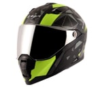 Buy FULL FACE HELMET STORM DRIFT DULL BLACK NEON YELLOW HELMET (L) VEGA on 0 % discount