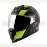 Buy FULL FACE HELMET STORM DRIFT DULL BLACK NEON YELLOW HELMET (M) VEGA on 0 % discount
