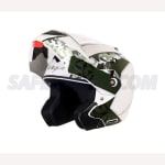 Buy FULL FACE HELMET CRUX DX CAMOUFLAGE WHITE BATTLE GREEN HELMET VEGA on 0 % discount