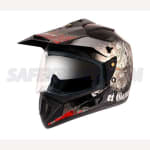 Buy OFF ROAD D/V GANGSTER BLACK RED HELMET VEGA on 0 % discount