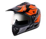 Buy OFF ROAD D/V MUD BLACK ORANGE HELMET (L) VEGA on 0 % discount