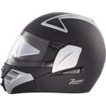 Buy STEELBIRD F.F-SB-34 ZORRO TWO TONE SILVER WITH BLACK FULL FACE (60 CM) on 0 % discount