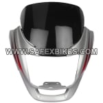 Buy FRONT FAIRING (VISOR) SUPER SPLENDOR LATEST UB WITH OET GLASS ZADON on 0.00 % discount